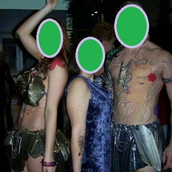 Carole Little Plum gown / laser-cut Made in USA - Picture 6 of 6